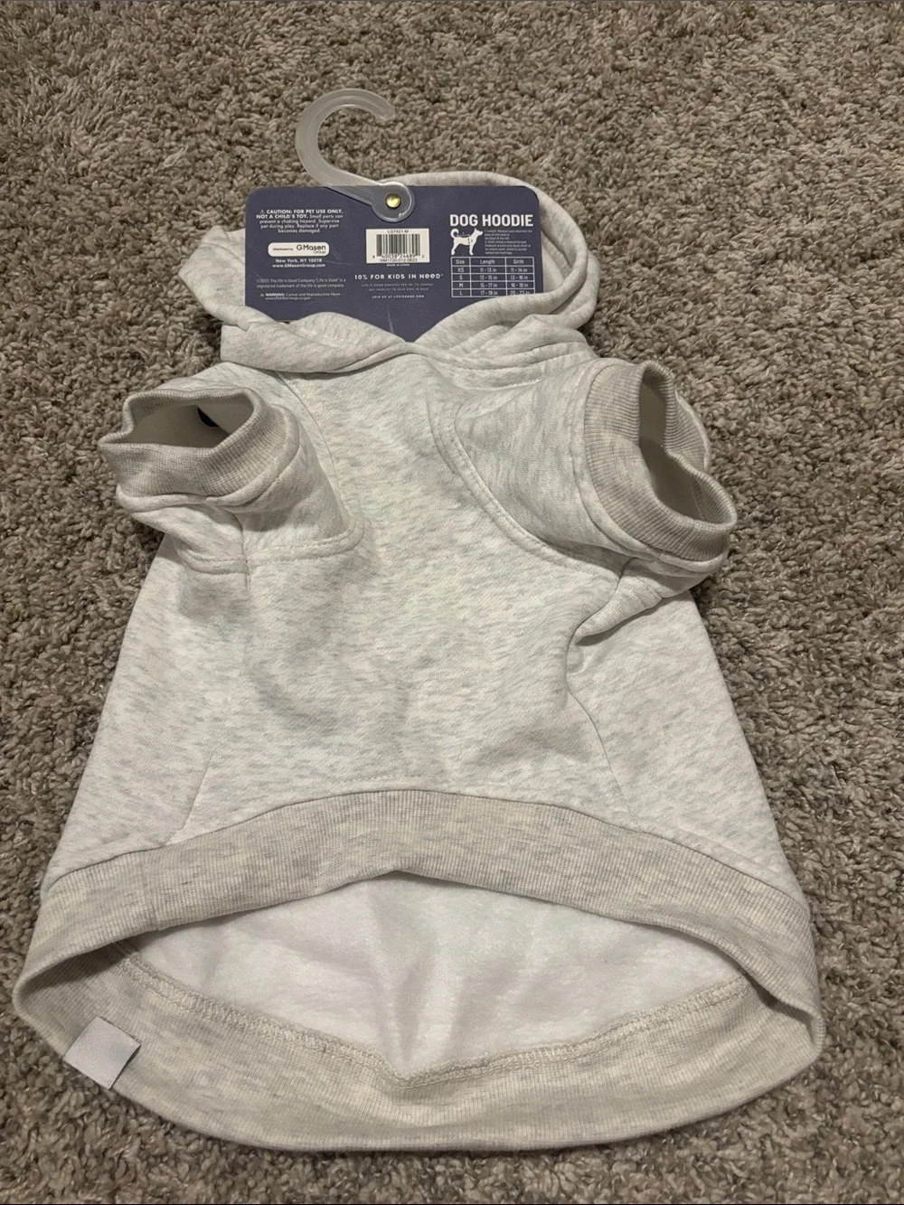 NWT Life is Good Dog Hoodie Medium